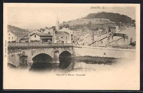 AK Joinville, Pont sur la Marne, Passerelle