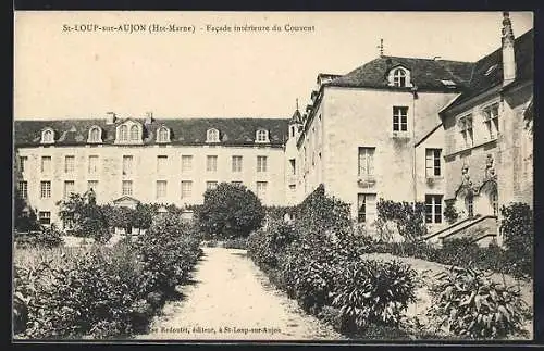 AK St-Loup-sur-Aujon, Facade intérieure du Couvent