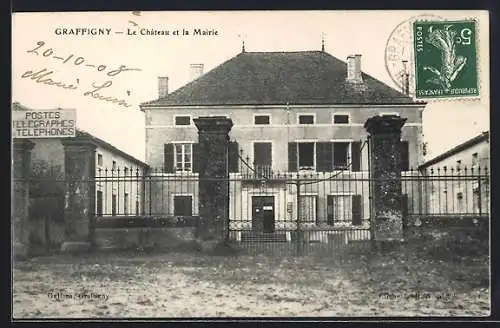 AK Graffigny, Le Château et la Mairie