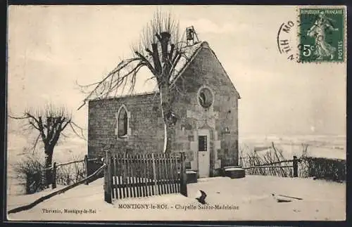 AK Montigny-le-Roi, Chapelle Sainte-Madeleine en hiver