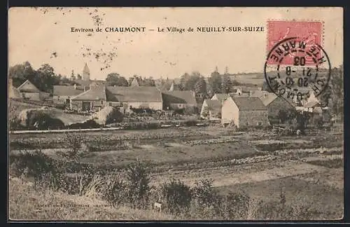 AK Neuilly-sur-Suize, Le Village pittoresque dans la campagne verdoyante