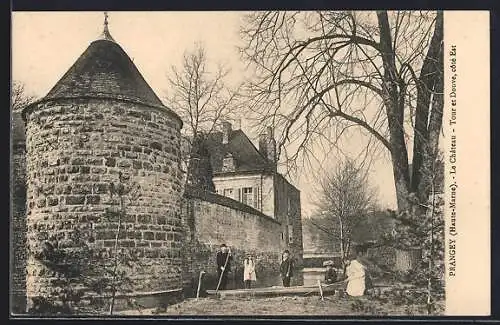 AK Prangey, Le Château, Tour et Douves côté Est