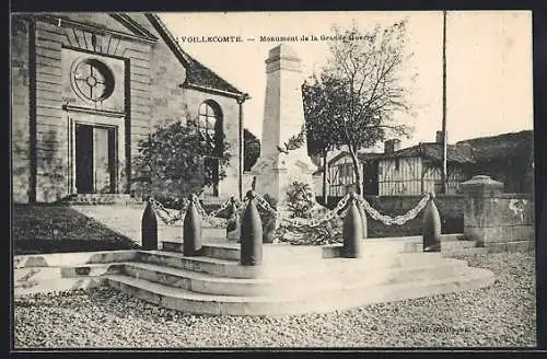 AK Voillecomte, Monument de la Grande Guerre