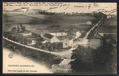 AK Chaumont, Vue de Buxereuilles et de la campagne environnante