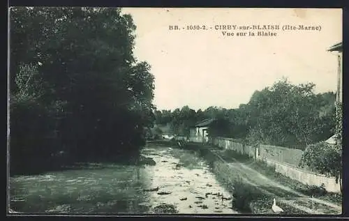 AK Cirey-sur-Blaise, Vue sur la Blaise