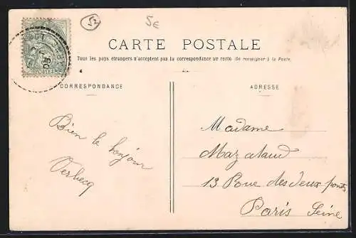 AK Coiffy-le-Haut, Rue de Voisey et toits des maisons en hiver