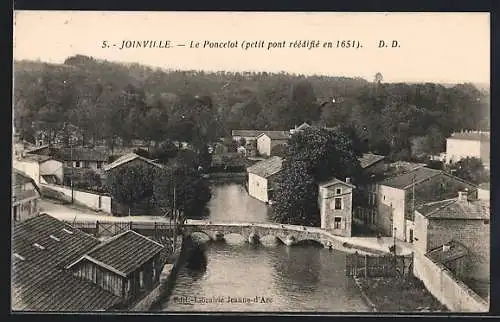 AK Joinville, Le Poncelot (petit pont réédifié en 1651)