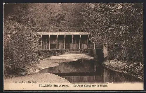 AK Éclaron, Le Pont-Canal sur la Blaise