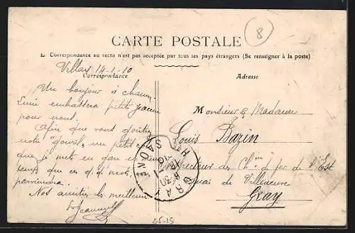 AK Villars-Saint-Marcelin, Vue générale du village et de la campagne environnante