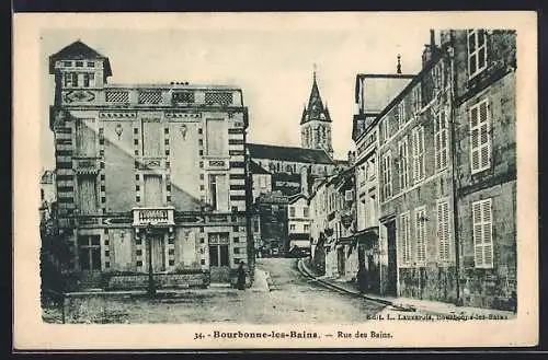 AK Bourbonne-les-Bains, Rue des Bains