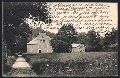 AK Roches-sur-Rognon, Château de l`Aigoe et chemin champêtre