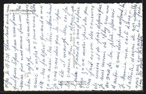 AK Orges, Vue générale du village et des champs environnants