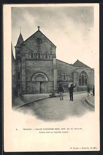 AK Vignory, Église St-Étienne du XIe siècle, facade ouest