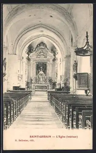 AK Saint-Urbain, L`Église (intérieur)