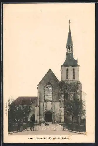 AK Montier-en-Der, Facade de l`église