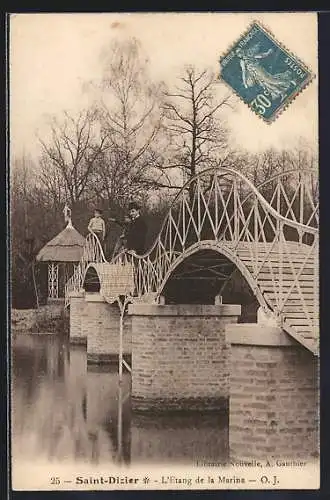AK Saint-Dizier, L`Étang de la Marina et le pont en bois