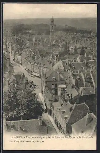 AK Langres, Vue panoramique depuis les tours de la cathédrale