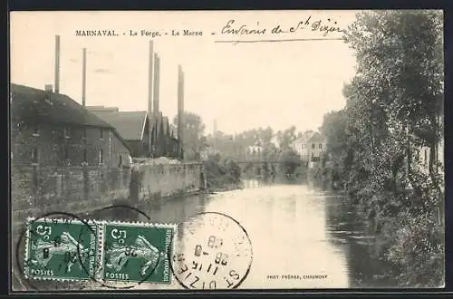 AK Maranaval, La Forge et La Marne avec vue sur les bâtiments industriels