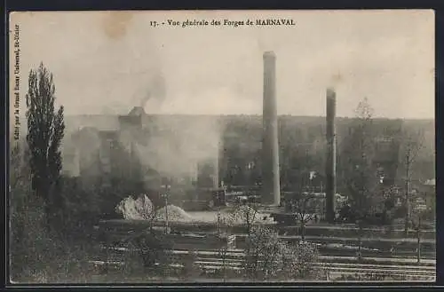 AK Marnaval, Vue générale des Forges de Marnaval