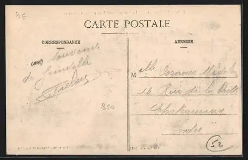 AK Joinville, La Rue du Grand-Pont et l`ancien Château