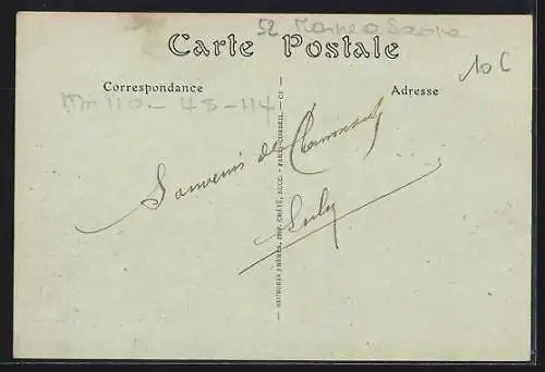 AK Chaumont, Moulin du Val-des-Choux reflet dans le canal