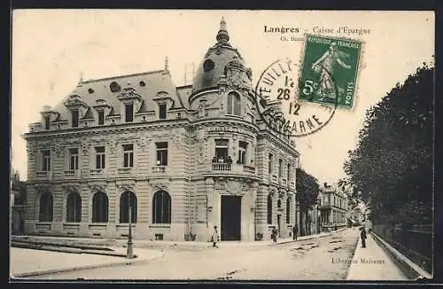 AK Langres, Caisse d`Épargne et rue adjacente