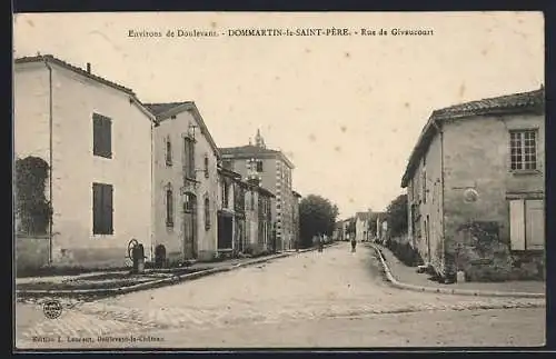AK Dommartin-le-Saint-Père, Rue de Givaucourt