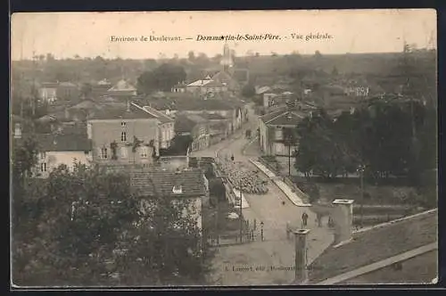 AK Dommartin-le-Saint-Père, Vue générale du village et de ses environs