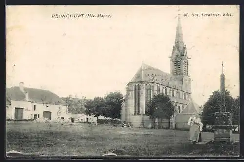 AK Broncourt, Église et place du village