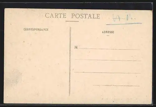 AK Langres, Les Remparts, La Porte des Moulins, intérieur, bureaux du Génie Militaire