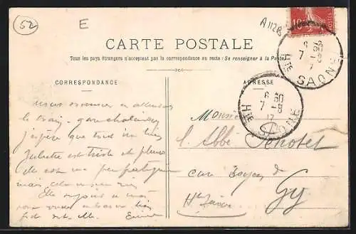 AK Torcenay, La Place de la Mairie, L`École