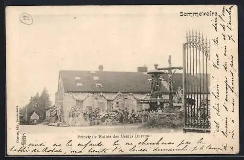 AK Sommevoire, Principale Entrée des Usines Durenne