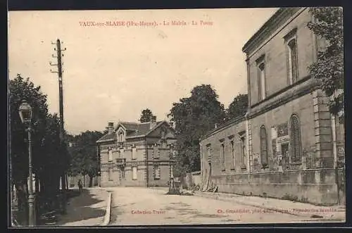 AK Vaux-sur-Blaise, La Mairie, La Poste