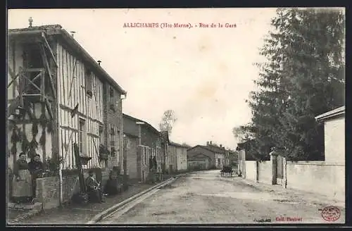 AK Allichamps, Rue de la Gare