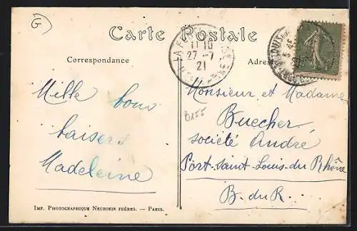 AK La Ferté-sur-Aube, Une vue sur le canal