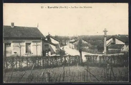 AK Eurville, La Rue des Minières
