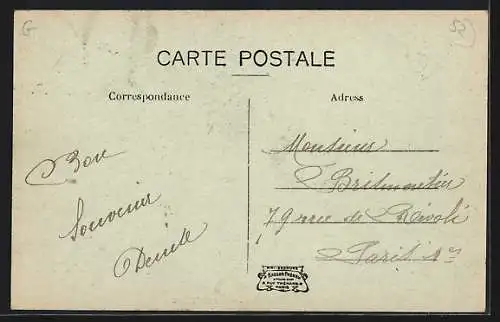 AK Prauthoy, Grande Rue avec passants et maisons anciennes