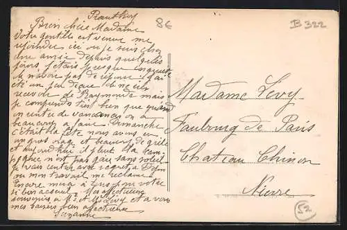 AK Prauthoy, Entrée sud du village avec maisons et arbres