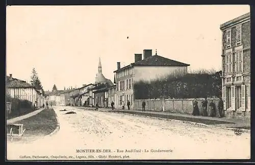 AK Montier-en-Der, Rue Audifred, La Gendarmerie