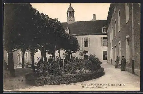 AK Bourbonne-les-Bains, Hôpital Militaire Cour des Genettes