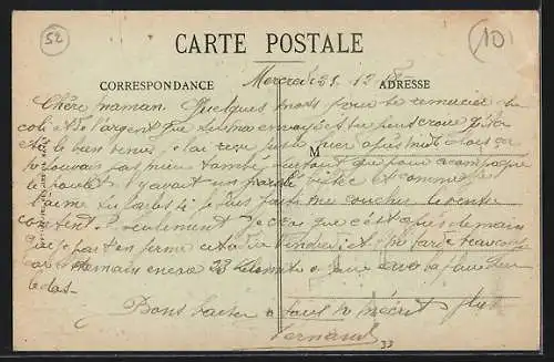 AK Montier-en-Der, Place Auguste-Lebon, École des Garcons