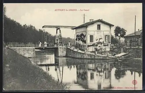 AK Autigny-le-Grand, Le Canal et la maison au bord de l`eau