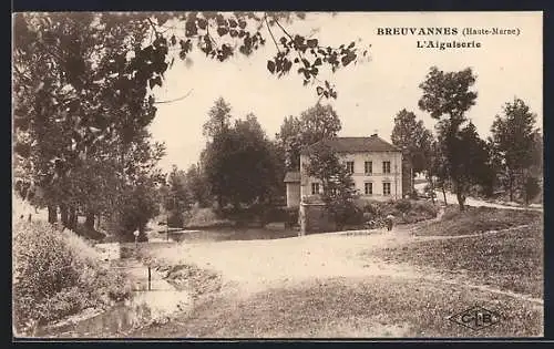 AK Breuvannes, L`Aiguiserie et ruisseau entourés d`arbres