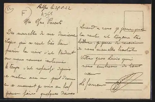 AK Perthes, Route Nationale avec voiture et passants