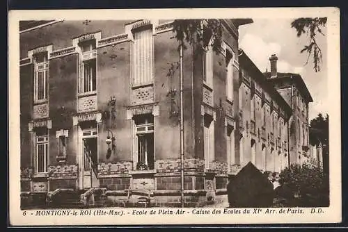 AK Montigny-le-Roi, École de Plein Air, Caisse des Écoles du XIe Arr. de Paris