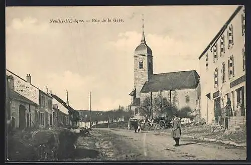 AK Neuilly-l`Évêque, Rue de la Gare