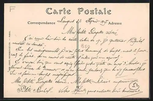 AK Humes, Route de Langres avec troupeau de moutons et Café du Commerce