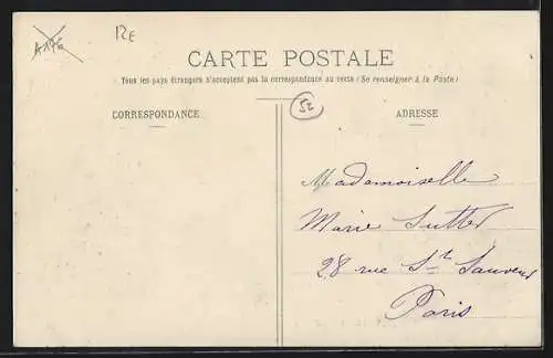 AK Vecqueville, Route de St-Dizier avec boucherie et habitants sur la place