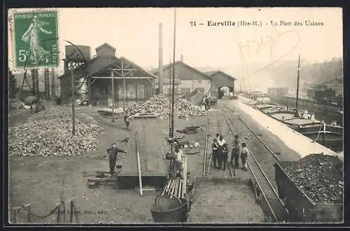 AK Eurville, Le Port des Usines