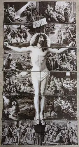Puzzle-AK Szenen aus Jesu Leben, Jesus am Kreuz
